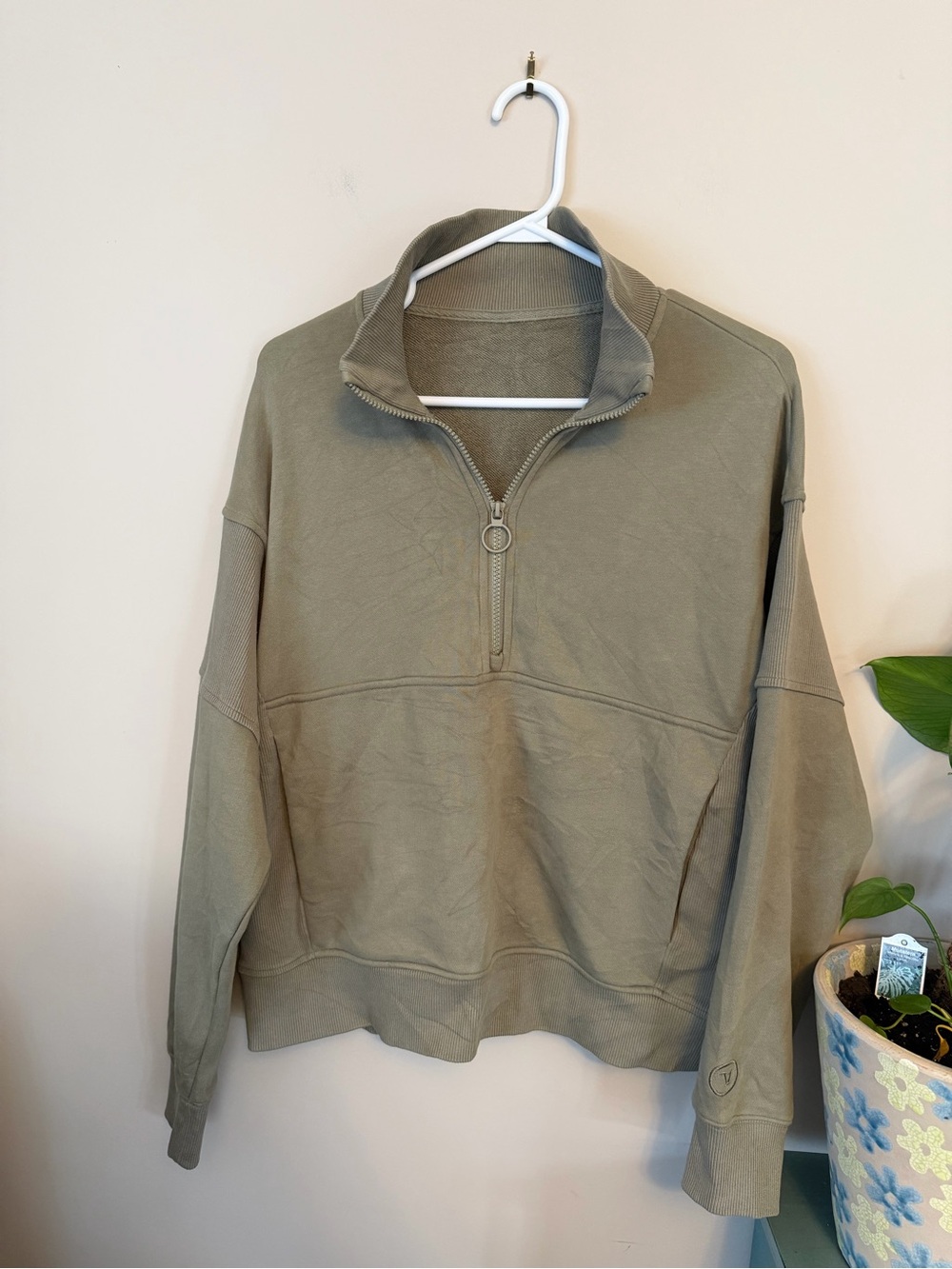 Vuori Olive Half-Zip Pullover